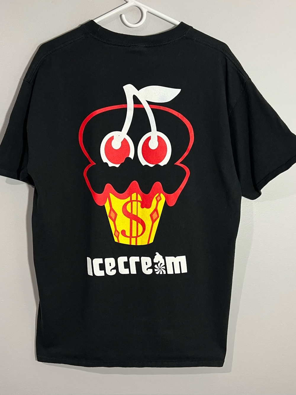 Billionaire Boys Club Ice Cream Cherry Black Short Sleeve T-Shirt Mens Large